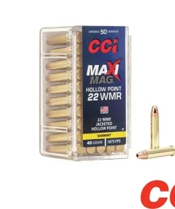 CCI Maxi-Mag .22WMR 40gr. JHP (50rds, 500rds & 2000rds)