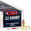 CCI .22 Short 29gr Copper Plated Round Nose 5000rds