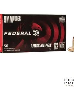 Federal American Eagle 9mm 124gr. FMJ 50rds