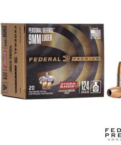Federal Personal Defense Hydra-Shok 9mm 124gr. JHP 20rds
