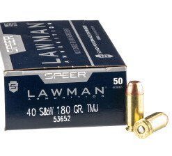 Speer .40 S&W Ammo 180gr TMJ 1000rds