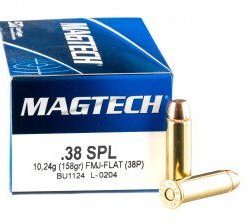 38 Special Ammo by Magtech - 158gr FMJ FN 50rds