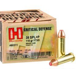 Hornady Critical Defense .38 Spl +P 110gr JHP (25rds & 250rds)