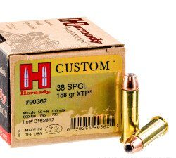 Hornady Custom .38 Spl 158gr JHP 250rd