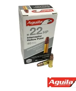 Aguila Interceptor .22LR 40gr. HP (50rds & 500rds)