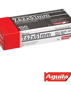 Aguila 7.62X51mm 150gr. FMJBT (20rds & 500rds)