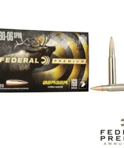 Federal Premium .30-06 Springfield 168gr. Berger Hybrid (20rds & 200rds)