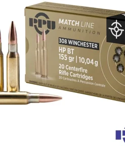 PPU 308 Win 155gr Hollow Point Boat Tail (20rds & 200rds)