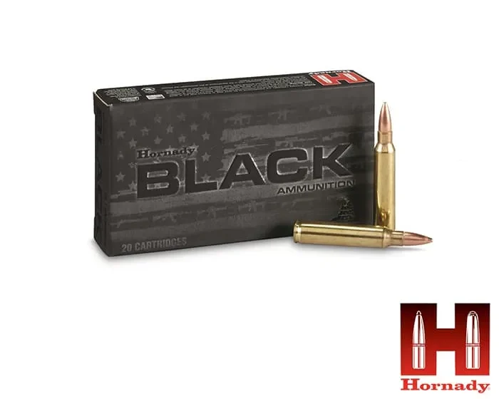Hornady Black .223 Rem 62gr. FMJ (20rds & 200rds)