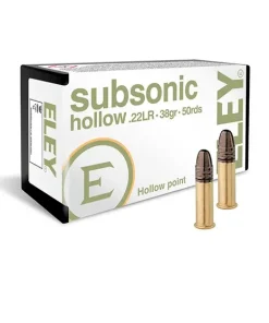 Eley Subsonic .22LR 38gr. HP (50rds & 500rds)