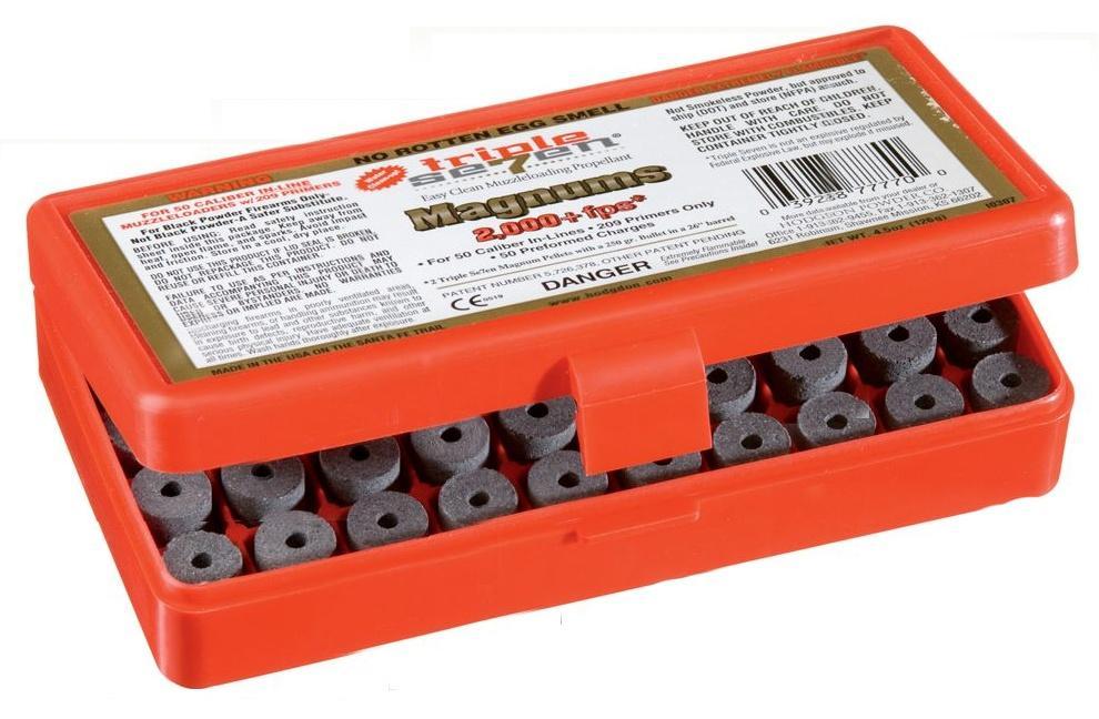 Hodgdon Triple Seven Black Powder Substitute 50 Caliber Magnum 60 Grain Pellets Package of 50