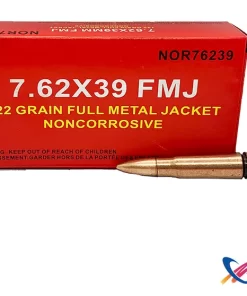 Norinco 7.62×39 122gr. FMJ Non-Corrosive (20rds & 500rds)