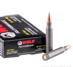 500 Rounds of .223 Ammo by Wolf - 55gr FMJ