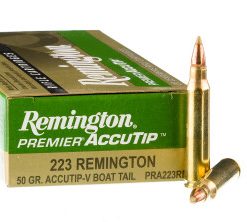 20 Rounds of .223 Ammo by Remington Premier - 50gr Accutip-V