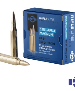 PPU .338 Lapua Magnum 250gr. HPBT (10rds & 200rds)