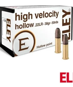 Eley High Velocity Hollow .22LR 38gr. HP (50rds & 500rds)