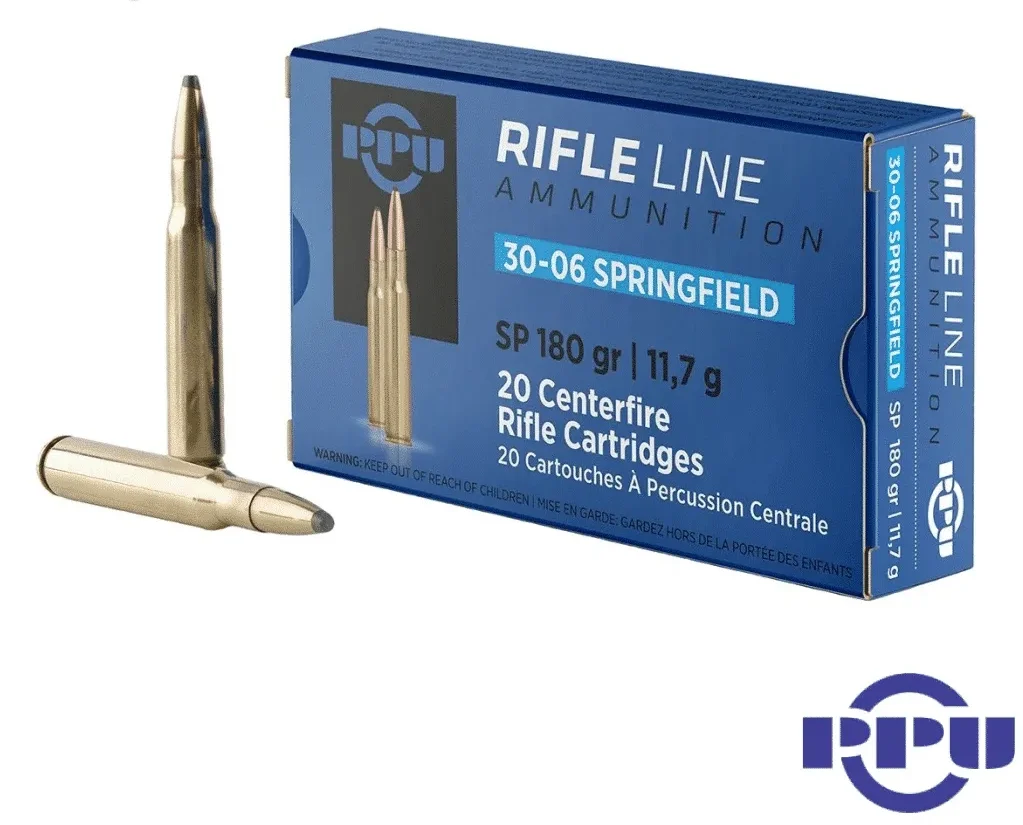 PPU 30-06 Springfield 180gr SP (20rds & 200rds)