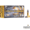 Federal Gold Medal HV Match .22LR 40gr. Solid (50rds & 500rds)